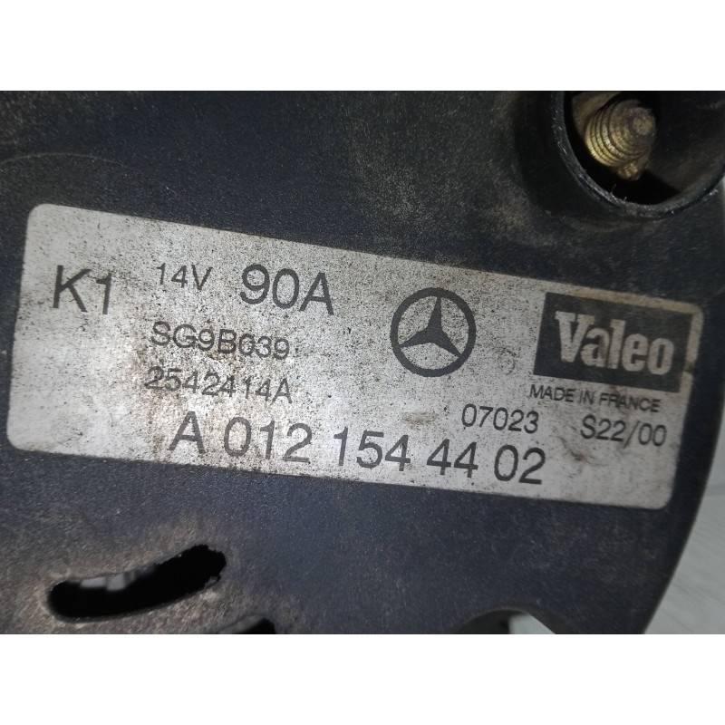 Recambio de alternador para mercedes-benz clase a (w168) a 170 cdi (168.008) referencia OEM IAM A0121544402  
