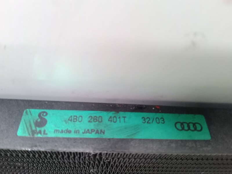 Recambio de radiador a/a /condensador para audi a6 c5 (4b2, 4b4) 1.9 tdi referencia OEM IAM 4B0260401T   Recambio de radiador a/a /condensador para audi a6 c5 (4b2, 4b4) 1.9 tdi referencia OEM IAM 4B0260401T