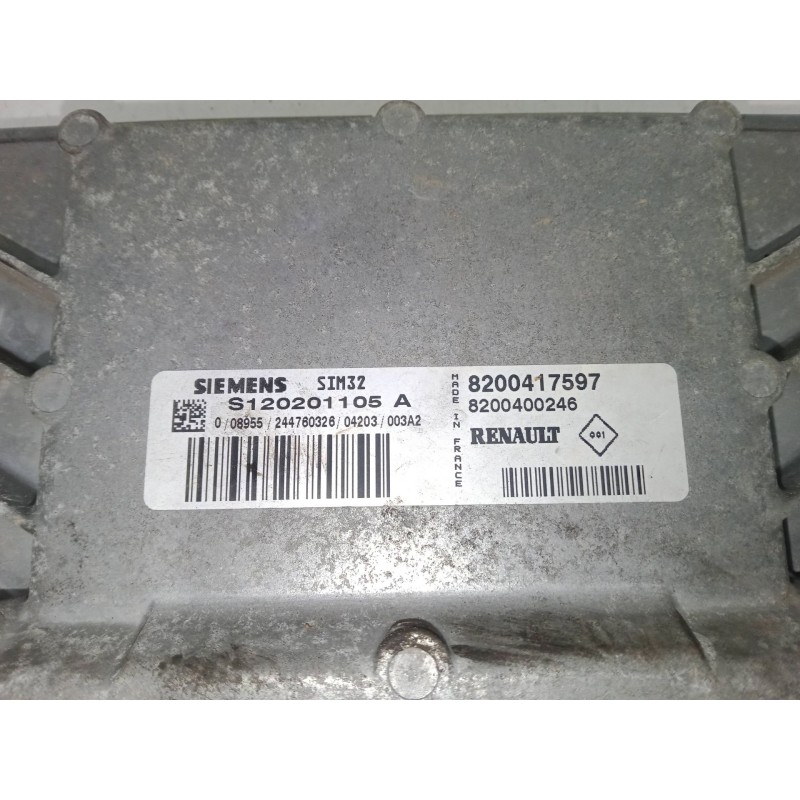 Recambio de centralita motor uce para renault clio ii (bb_, cb_) 1.2 16v (bb05, bb0w, bb11, bb27, bb2t, bb2u, bb2v, cb05,... ref