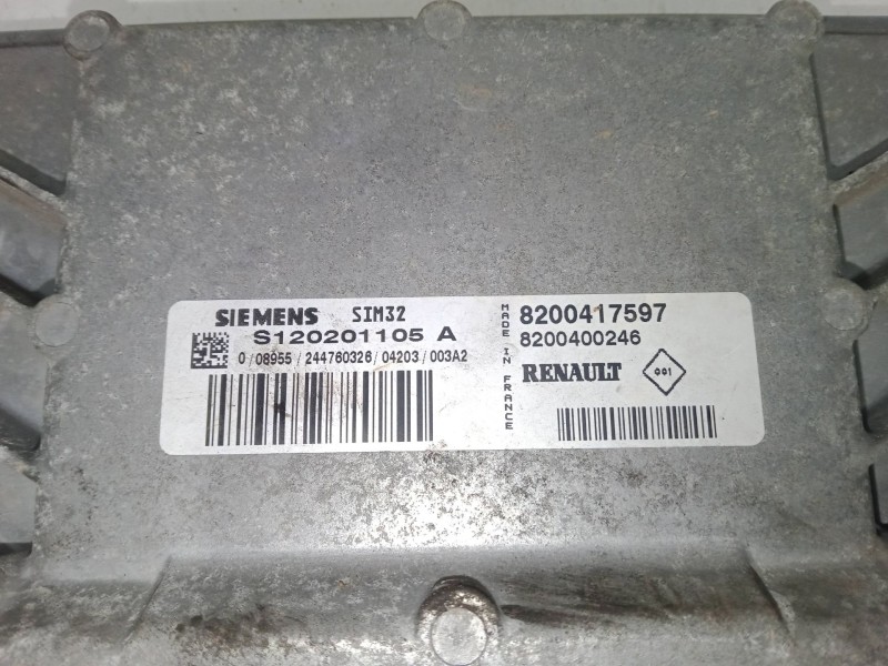 Recambio de centralita motor uce para renault clio ii (bb_, cb_) 1.2 16v (bb05, bb0w, bb11, bb27, bb2t, bb2u, bb2v, cb05,... ref