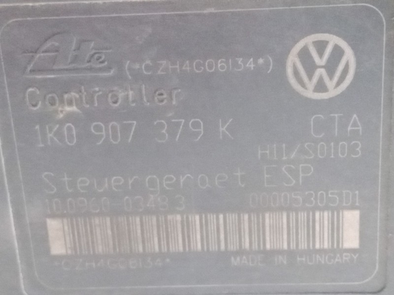 Recambio de abs para volkswagen golf v (1k1) 1.6 referencia OEM IAM 1K0614517H  1K0907379K Recambio de abs para volkswagen golf v (1k1) 1.6 referencia OEM IAM 1K0614517H  1K0907379K