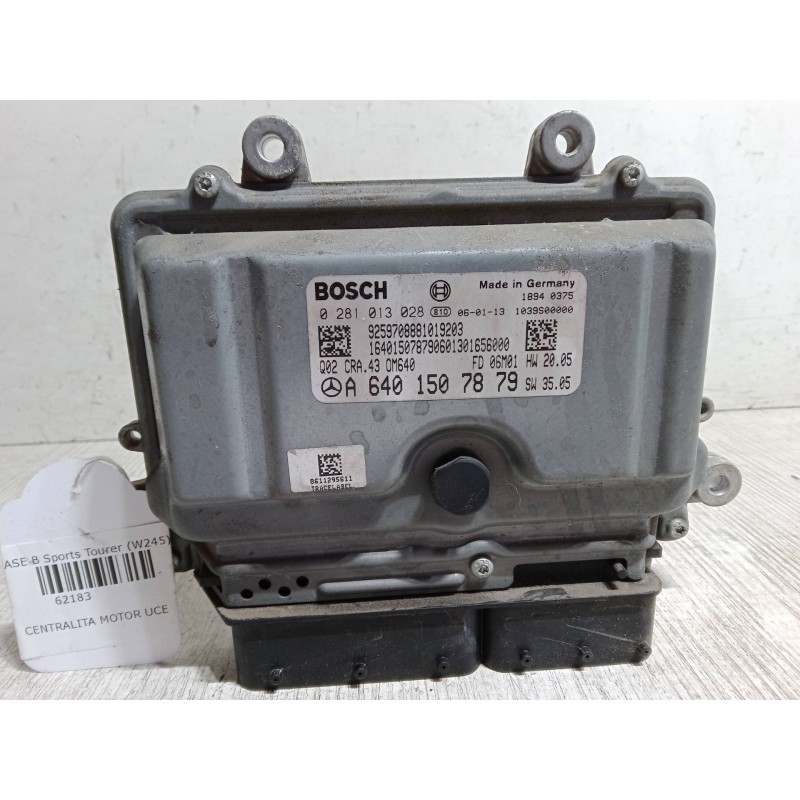 Recambio de centralita motor uce para mercedes-benz clase b sports tourer (w245) b 200 cdi (245.208) referencia OEM IAM A6401507
