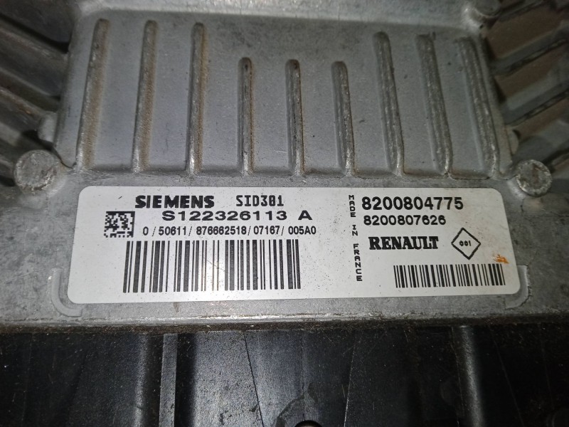 Recambio de centralita motor uce para renault grand scénic ii (jm0/1_) 1.5 dci (jm1e) referencia OEM IAM 8200804775 8200807626 S Recambio de centralita motor uce para renault grand scénic ii (jm0/1_) 1.5 dci (jm1e) referencia OEM IAM 8200804775 8200807626 S