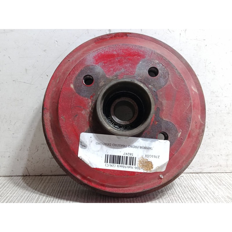 Recambio de tambor freno trasero derecho para peugeot 206 hatchback (2a/c) 1.4 i referencia OEM IAM   