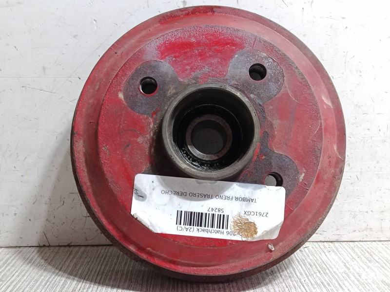 Recambio de tambor freno trasero derecho para peugeot 206 hatchback (2a/c) 1.4 i referencia OEM IAM   