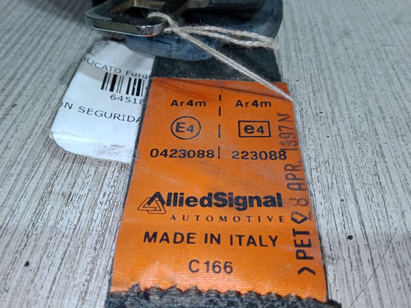 Recambio de cinturon seguridad trasero derecho para fiat ducato furgoneta (230_) 1.9 td referencia OEM IAM   