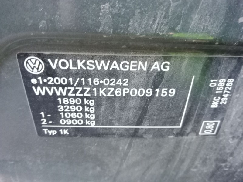 volkswagen golf v (1k1) del año 2005