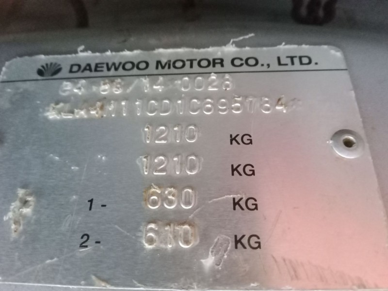 daewoo matiz (m100, m150) del año 2002 daewoo matiz (m100, m150) del año 2002