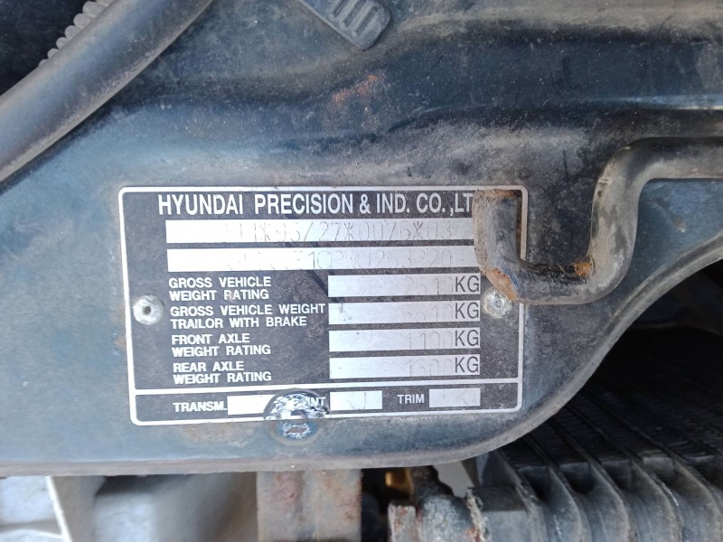 hyundai galloper ii (jk-01) del año 1998