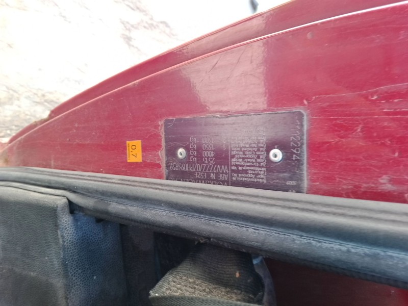 volkswagen transporter t4 furgoneta (70a, 70h, 7da, 7dh) del año 2009