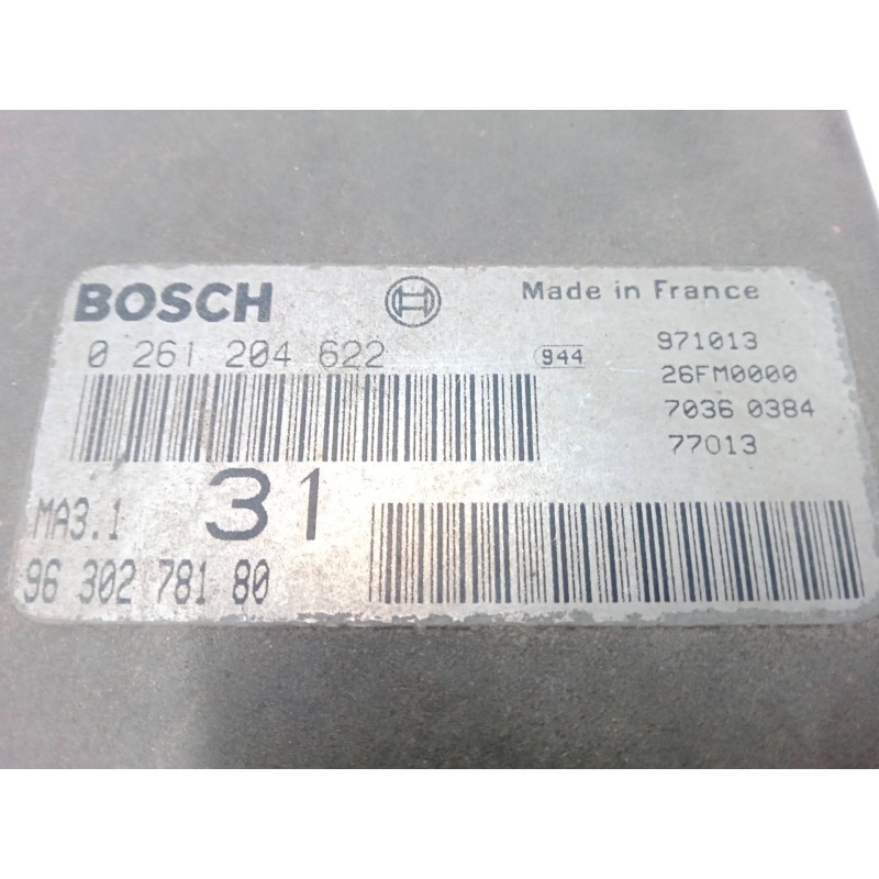Recambio de centralita motor uce para citroën saxo (s0, s1) 1.1 x, sx referencia OEM IAM 9630278180  