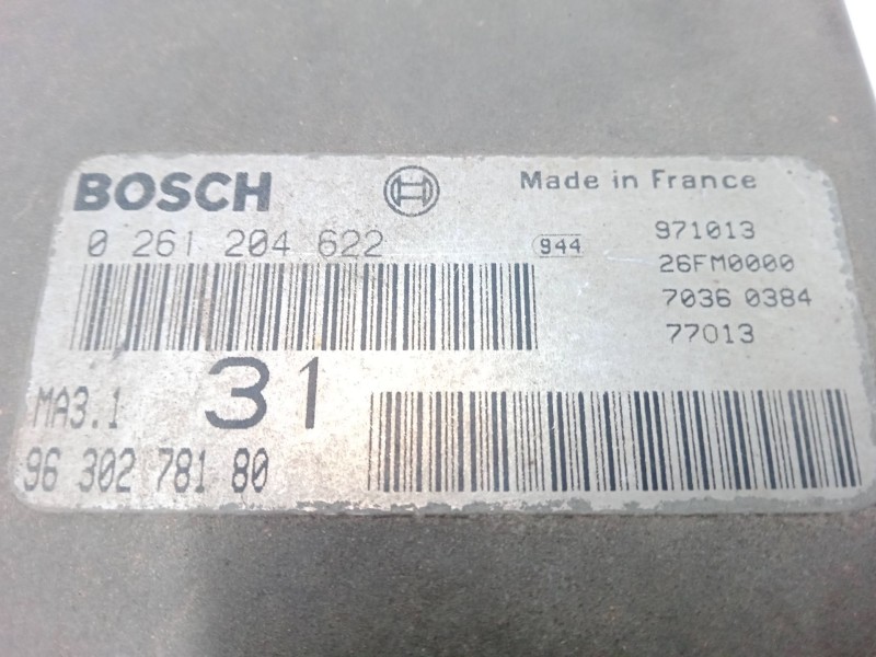 Recambio de centralita motor uce para citroën saxo (s0, s1) 1.1 x, sx referencia OEM IAM 9630278180  
