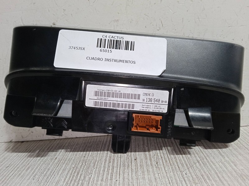 Recambio de cuadro instrumentos para citroën c4 cactus 1.2 thp 110 referencia OEM IAM 9813854080  