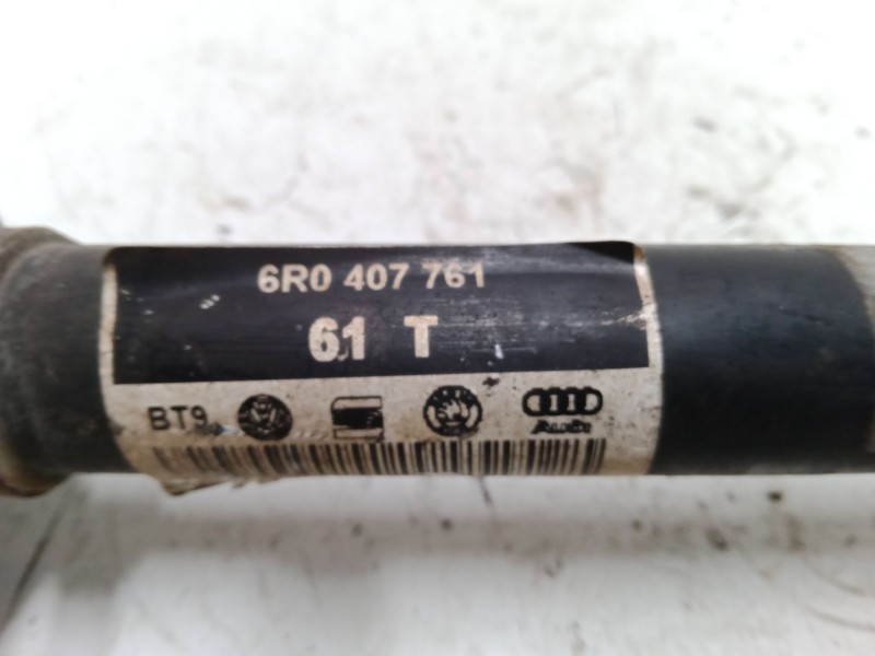 Recambio de transmision delantera izquierda para seat ibiza iv (6j5, 6p1) 1.4 referencia OEM IAM 6R0407761   Recambio de transmision delantera izquierda para seat ibiza iv (6j5, 6p1) 1.4 referencia OEM IAM 6R0407761