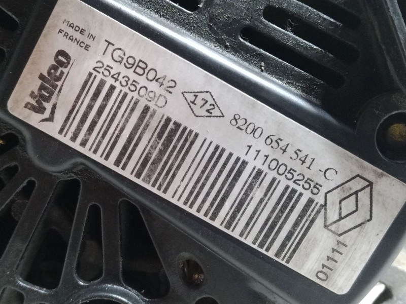 Recambio de alternador para renault twingo ii (cn0_) 1.2 16v (cn04, cn0a, cn0b) referencia OEM IAM 8200654541C  