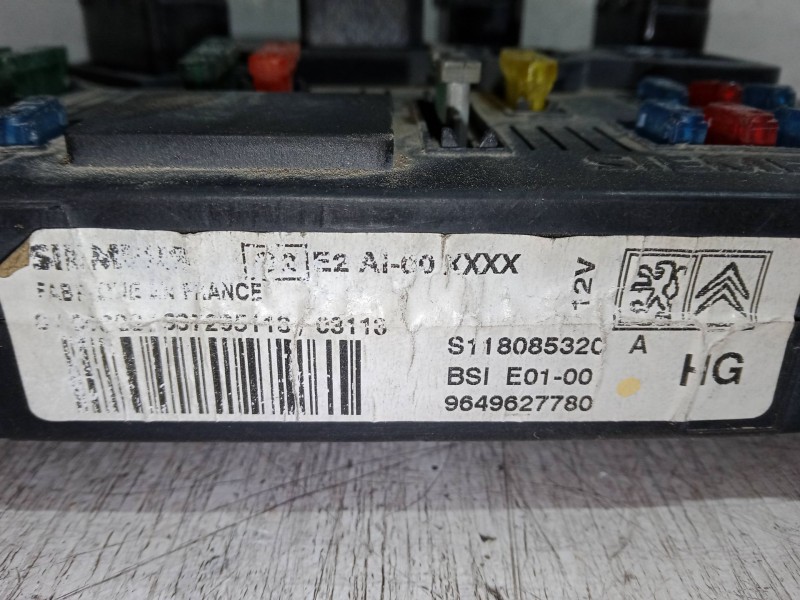 Recambio de bsi para peugeot partner furgoneta/monovolumen (5_, g_) 1.9 d referencia OEM IAM 9649627780  