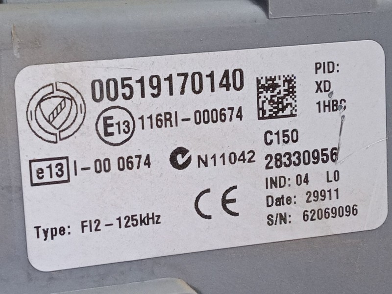 Recambio de bsi para fiat doblo cargo (263_) 1.3 d multijet referencia OEM IAM 00519170140  