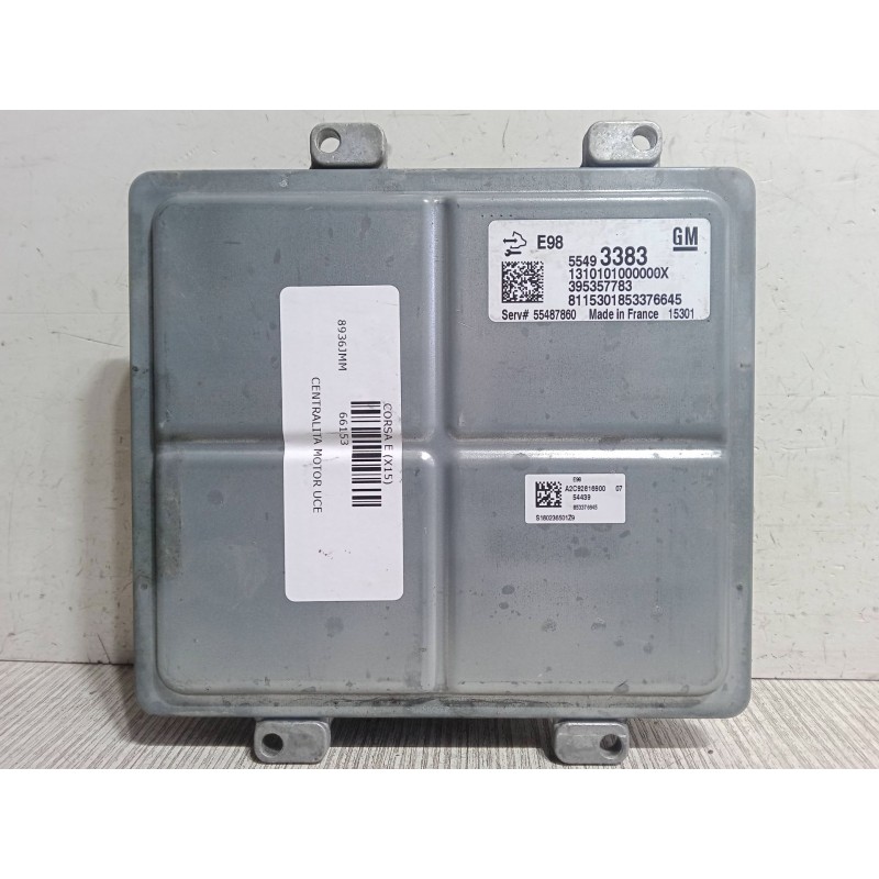 Recambio de centralita motor uce para opel corsa e (x15) 1.3 cdti (08, 68) referencia OEM IAM 395357783  