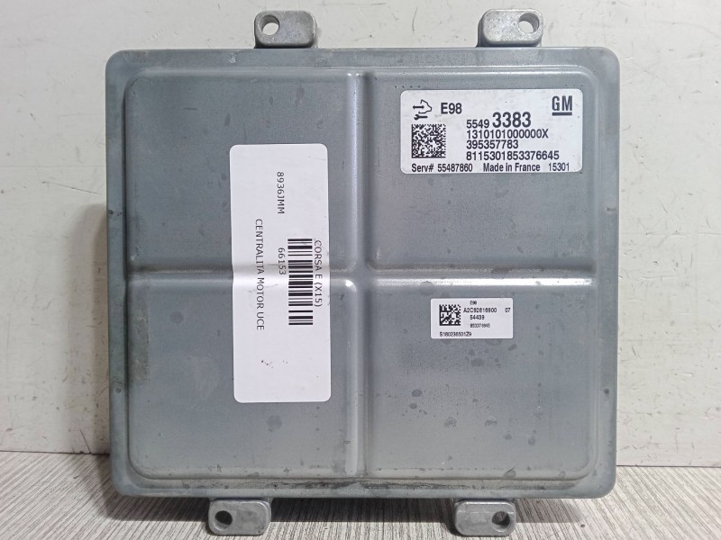 Recambio de centralita motor uce para opel corsa e (x15) 1.3 cdti (08, 68) referencia OEM IAM 395357783  