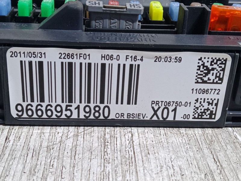 Recambio de bsi para peugeot 207/207+ (wa_, wc_) 1.4 hdi referencia OEM IAM 9666951980   Recambio de bsi para peugeot 207/207+ (wa_, wc_) 1.4 hdi referencia OEM IAM 9666951980