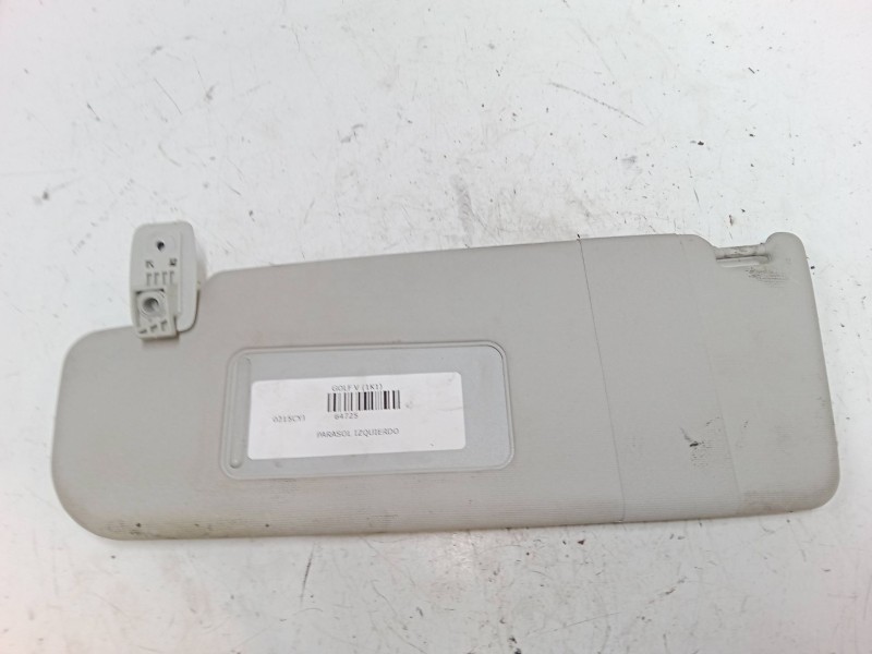 Recambio de parasol izquierdo para volkswagen golf v (1k1) 1.9 tdi referencia OEM IAM    Recambio de parasol izquierdo para volkswagen golf v (1k1) 1.9 tdi referencia OEM IAM