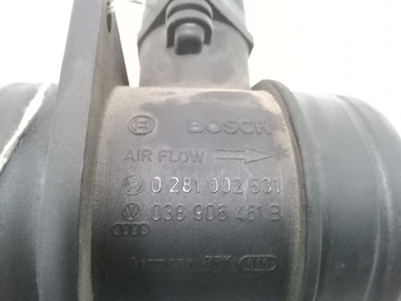 Recambio de caudalimetro para volkswagen golf v (1k1) 1.9 tdi referencia OEM IAM 0281002531  038906461B