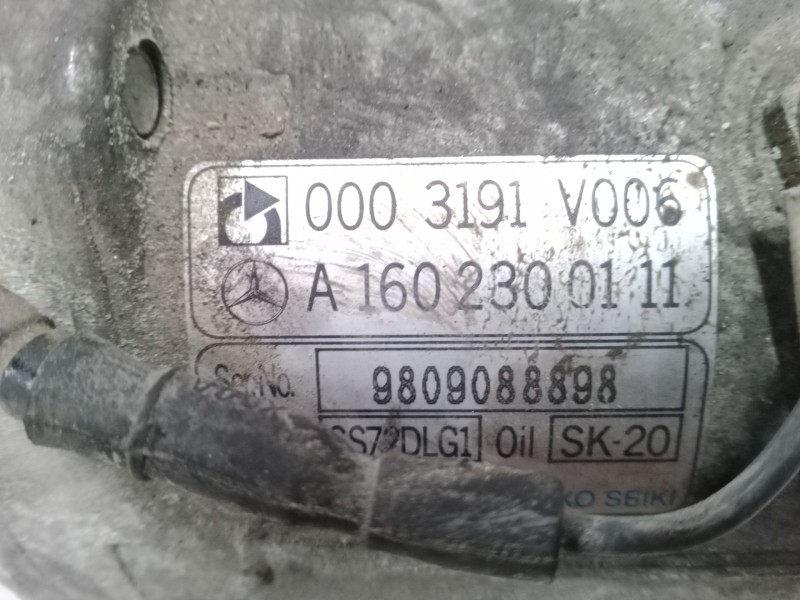 Recambio de compresor a/a para micro compact car smart referencia OEM IAM A1602300111  0003191V006