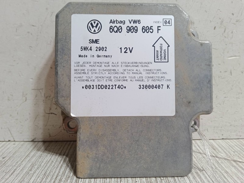 Recambio de centralita airbag para volkswagen golf iv (1j1) 1.8 t referencia OEM IAM 6Q0909605F  