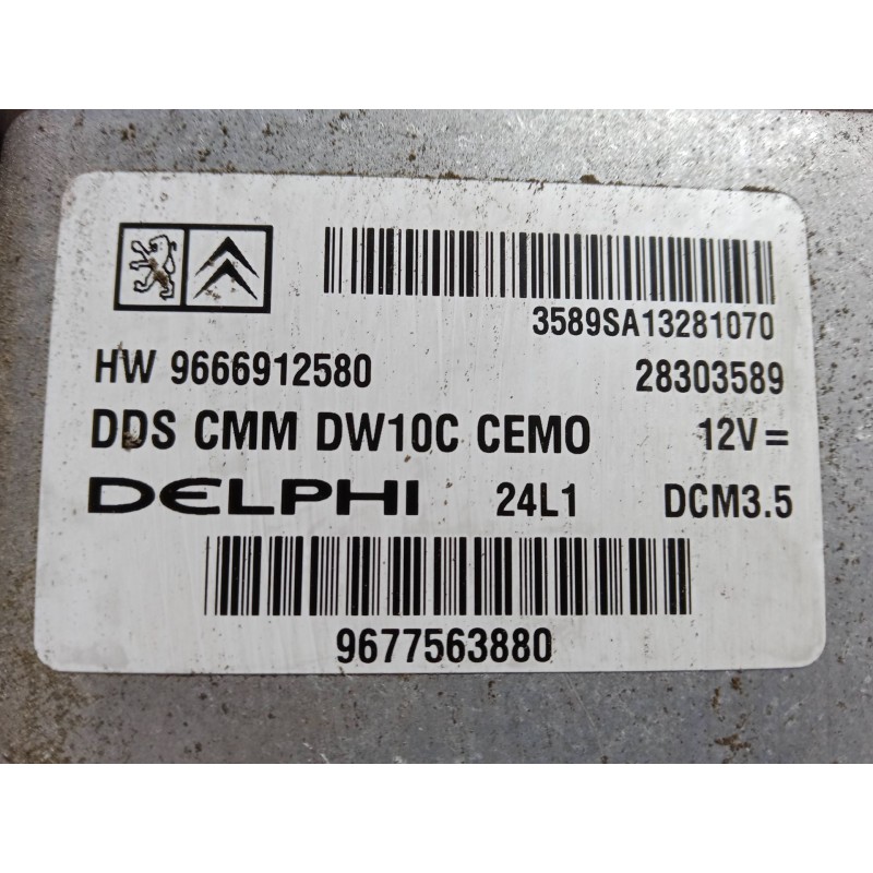 Recambio de centralita motor uce para citroën c4 grand picasso i (ua_) 2.0 hdi 150 referencia OEM IAM 9666912580 28303589 967756