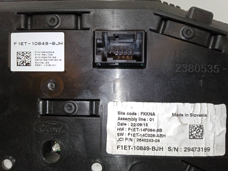 Recambio de cuadro instrumentos para ford focus iv (hn) 1.0 ecoboost referencia OEM IAM F1ET10849BJH  264024308