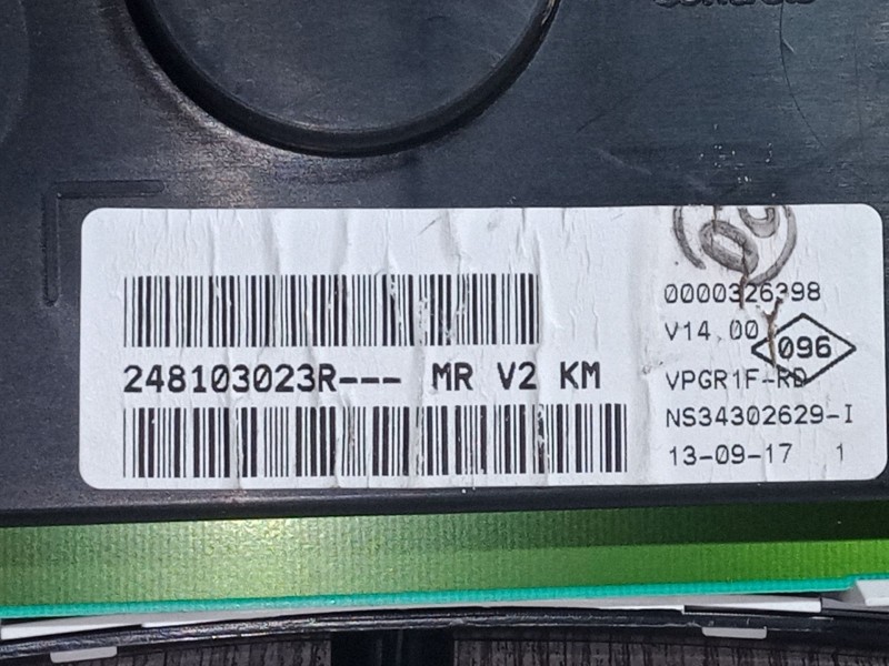 Recambio de cuadro instrumentos para dacia sandero ii tce 90 (b8m1, b8ma) referencia OEM IAM 248102383R  