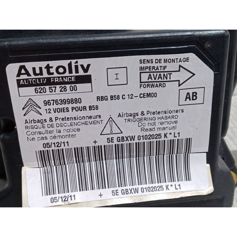 Recambio de centralita airbag para citroën c4 grand picasso i (ua_) 2.0 hdi 150 referencia OEM IAM 620572800  9676399880