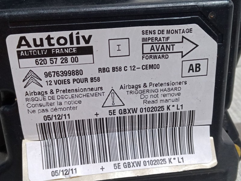 Recambio de centralita airbag para citroën c4 grand picasso i (ua_) 2.0 hdi 150 referencia OEM IAM 620572800  9676399880