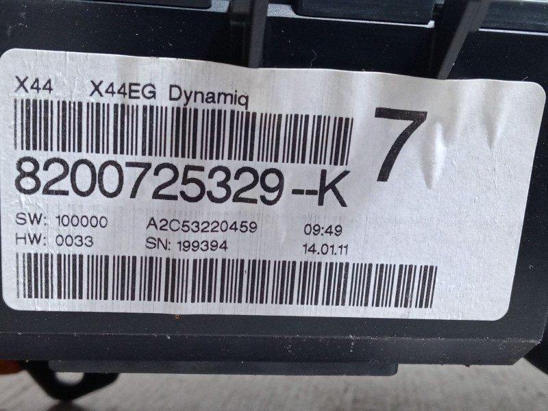Recambio de cuadro instrumentos para renault twingo ii (cn0_) 1.2 16v (cn04, cn0a, cn0b) referencia OEM IAM 8200725329K  