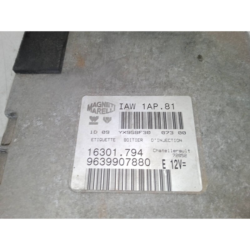 Recambio de centralita motor uce para peugeot 206 hatchback (2a/c) 1.4 i referencia OEM IAM 9639907880 16301.794 IAW1AP.81 Recambio de centralita motor uce para peugeot 206 hatchback (2a/c) 1.4 i referencia OEM IAM 9639907880 16301.794 IAW1AP.81