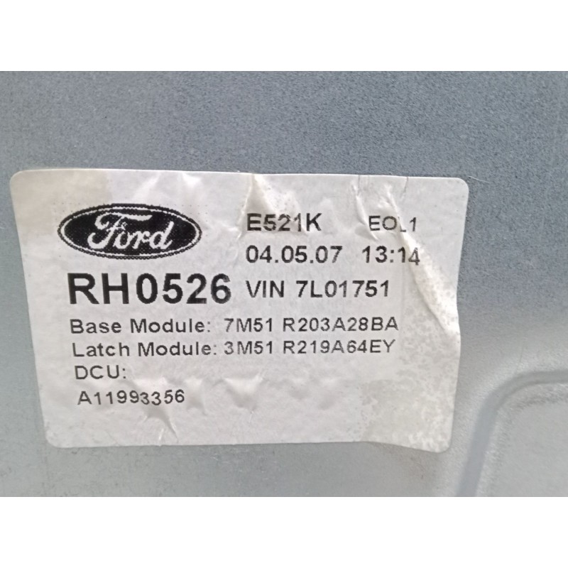 Recambio de elevalunas electrico delantero derecho para ford c-max (dm2) 1.8 tdci referencia OEM IAM 7M51R203A28   Recambio de elevalunas electrico delantero derecho para ford c-max (dm2) 1.8 tdci referencia OEM IAM 7M51R203A28