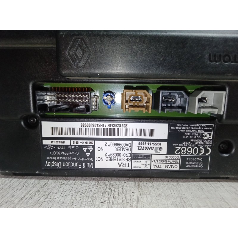 Recambio de pantalla para renault clio iv (bh_) 0.9 tce 90 referencia OEM IAM 281151559R COMPLETO SISTEMA NAVEGACION GPS 2591539