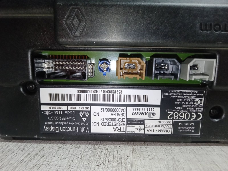 Recambio de pantalla para renault clio iv (bh_) 0.9 tce 90 referencia OEM IAM 281151559R COMPLETO SISTEMA NAVEGACION GPS 2591539