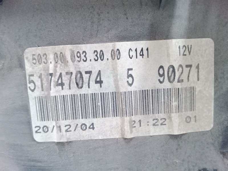 Recambio de cuadro instrumentos para fiat doblo monospace (119_, 223_) 1.4 referencia OEM IAM 51747074  