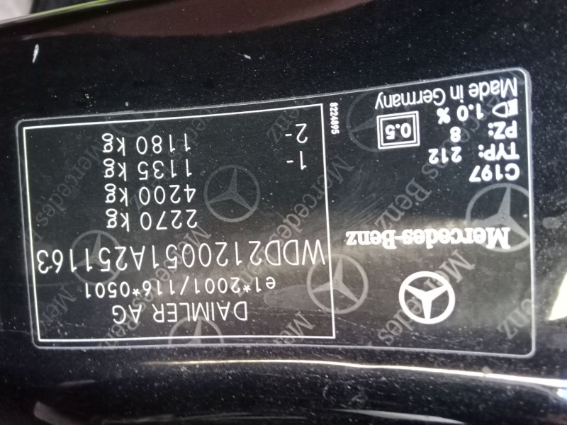 mercedes-benz clase e (w212) del año 2010