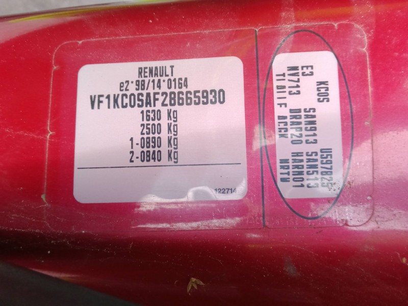 renault kangoo (kc0/1_) del año 2003 renault kangoo (kc0/1_) del año 2003