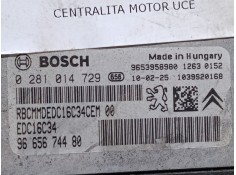 Recambio de centralita motor uce para citroën c4 picasso i monospace (ud_) 1.6 hdi referencia OEM IAM 9665674480 0281014729 9653 2