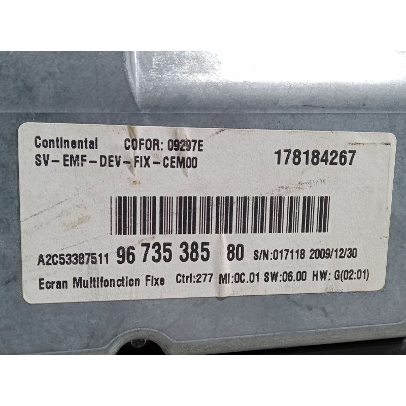 Recambio de cuadro instrumentos para citroën c4 picasso i monospace (ud_) 1.6 hdi referencia OEM IAM 9673538580  