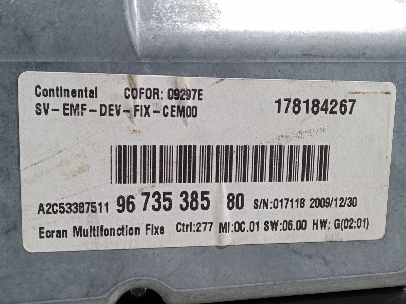 Recambio de cuadro instrumentos para citroën c4 picasso i monospace (ud_) 1.6 hdi referencia OEM IAM 9673538580  