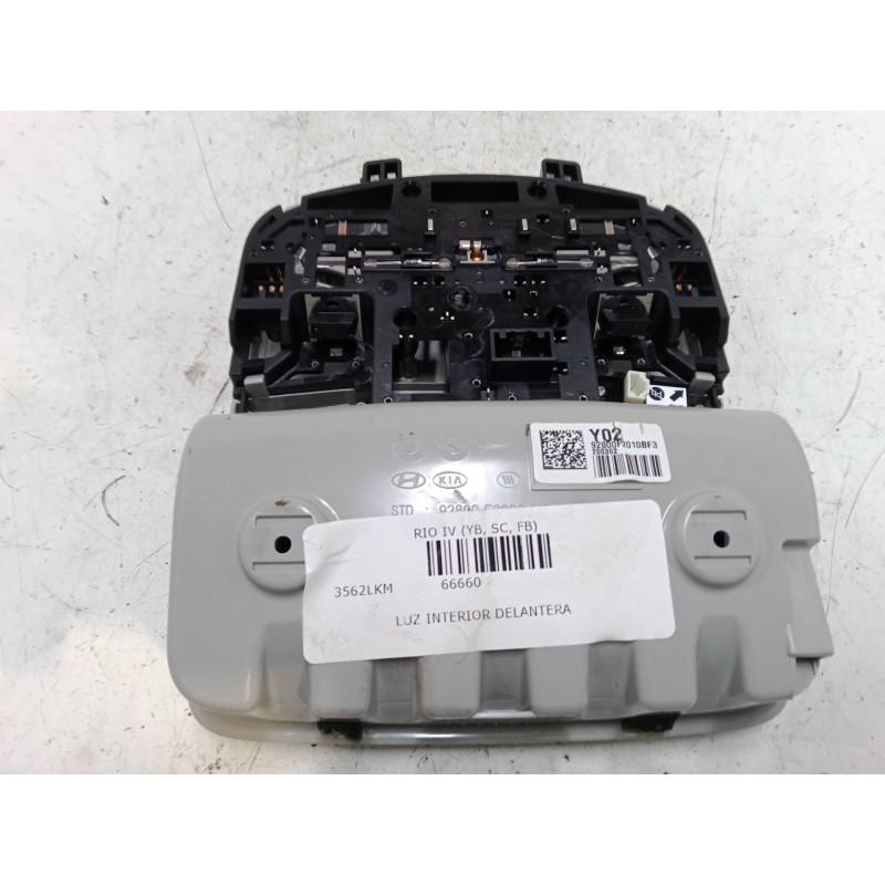 Recambio de luz interior delantera para kia rio iv (yb, sc, fb) 1.0 t-gdi 100 referencia OEM IAM 92800F2010BF3  