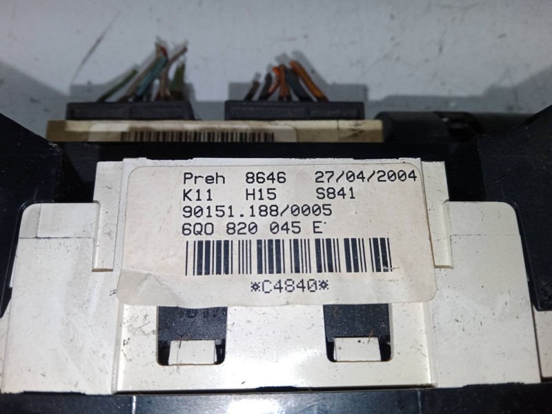 Recambio de mando calefaccion / a/a para volkswagen polo iv (9n_, 9a_) 1.4 tdi referencia OEM IAM 6Q0820045E  