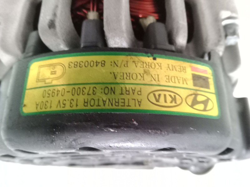 Recambio de alternador para kia rio iv (yb, sc, fb) 1.0 t-gdi 100 referencia OEM IAM 3730004950  