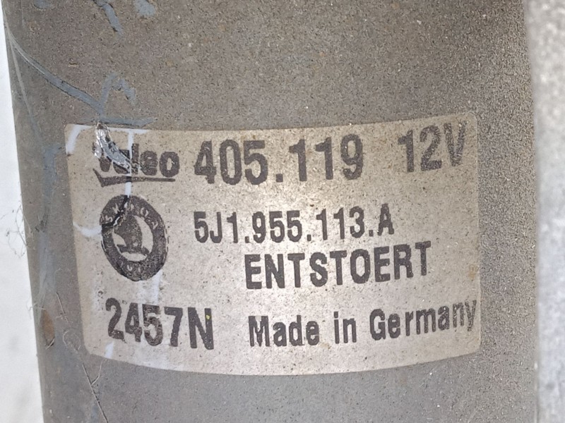 Recambio de motor limpia delantero para skoda roomster (5j7) 1.4 tdi referencia OEM IAM 5J1955113A   Recambio de motor limpia delantero para skoda roomster (5j7) 1.4 tdi referencia OEM IAM 5J1955113A