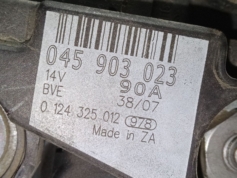 Recambio de alternador para skoda roomster (5j7) 1.4 tdi referencia OEM IAM 045903023   Recambio de alternador para skoda roomster (5j7) 1.4 tdi referencia OEM IAM 045903023