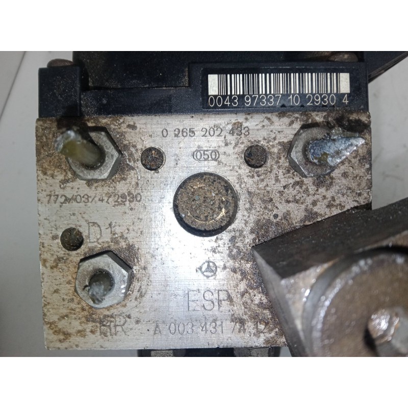 Recambio de abs para mercedes-benz clase a (w168) a 160 (168.033, 168.133) referencia OEM IAM 0265202433  